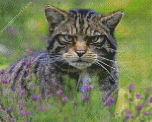 Scottish Wildcat Diamond Painting