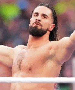 Seth Rollins WWE Diamond Painting