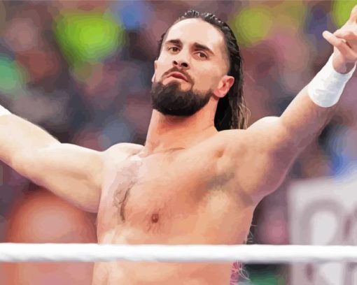 Seth Rollins WWE Diamond Painting