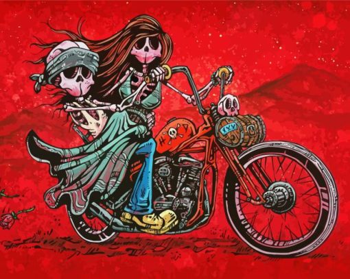 Skull Couples Diamond Painting