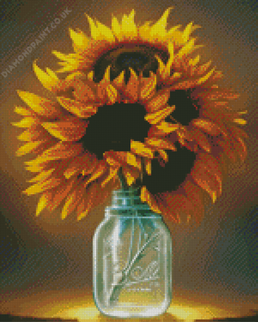 Sunflowers In Jar Diamond Painting