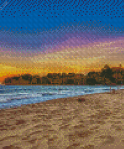 Sunrise At Playa Cocles Diamond Painting