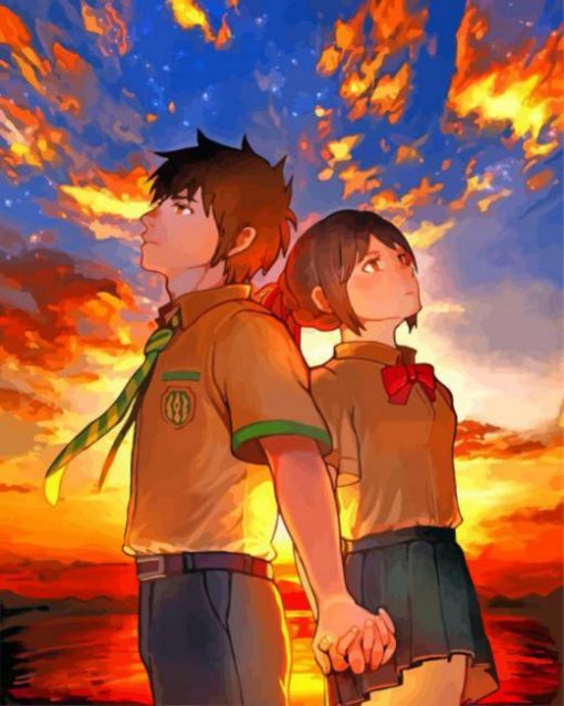 Taki And Mitsuha Diamond Painting