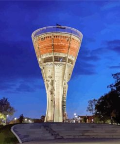 The Vukovar Water Tower Diamond Painting