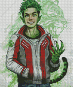 Superhero Beast Boy Diamond Painting