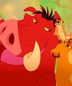 Timon And Pumbaa Diamond Painting