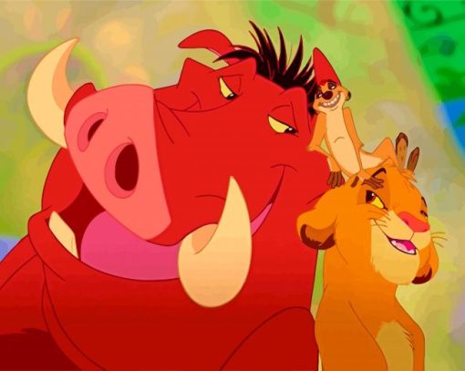 Timon And Pumbaa Diamond Painting