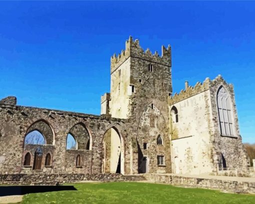 Tintern Abbey In Wales Diamond Painting