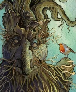 Treebeard And Robin Diamond Painting