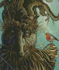 Treebeard And Robin Diamond Painting