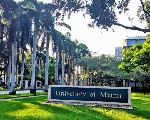 University Of Miami Diamond Painting