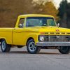 Vintage Yellow Truck Diamond Painting