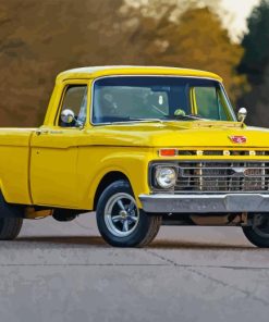 Vintage Yellow Truck Diamond Painting