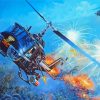 War Huey Helicopters Diamond Painting