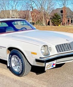 White Camaro 1977 Diamond Painting