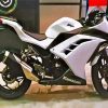 White Kawasaki Ninja Diamond Painting