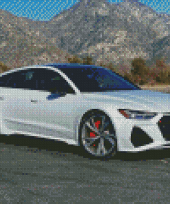 White Audi RS7 Diamond Painting