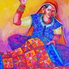 Woman Quilting Art Diamond Painting