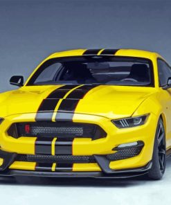 Yellow Mustang Diamond Painting