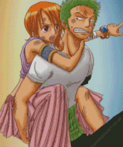 Zoro And Nami Diamond Painting