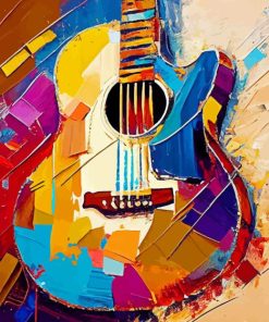 Abstract Guitar Diamond Painting