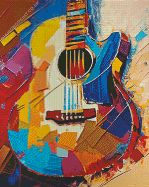 Abstract Guitar Diamond Painting