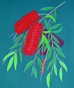 Aesthetic Bottlebrush Diamond Painting