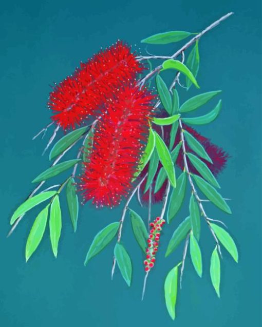 Aesthetic Bottlebrush Diamond Painting