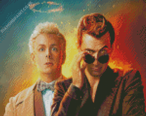 Aziraphale And Crowley Diamond Painting