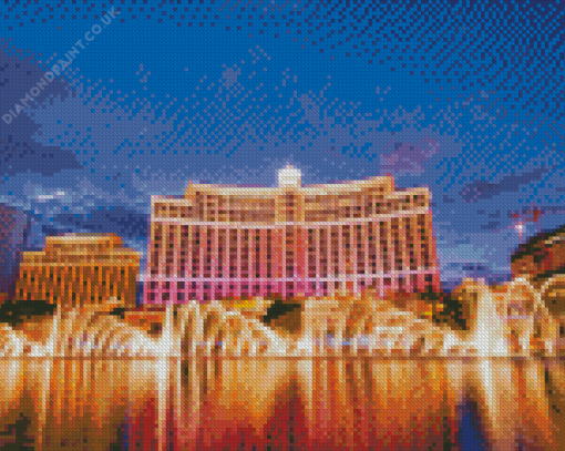 Bellagio Fountain Diamond Painting