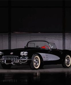 Black Corvette 58 Diamond Painting