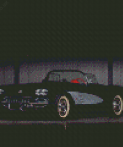 Black Corvette 58 Diamond Painting