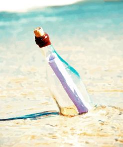 Bottle On Beach Diamond Painting