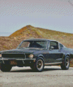 Bullitt Mustang Diamond Painting