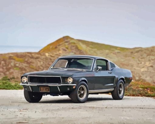 Bullitt Mustang Diamond Painting