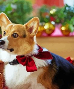 Christmas Corgi Diamond Painting