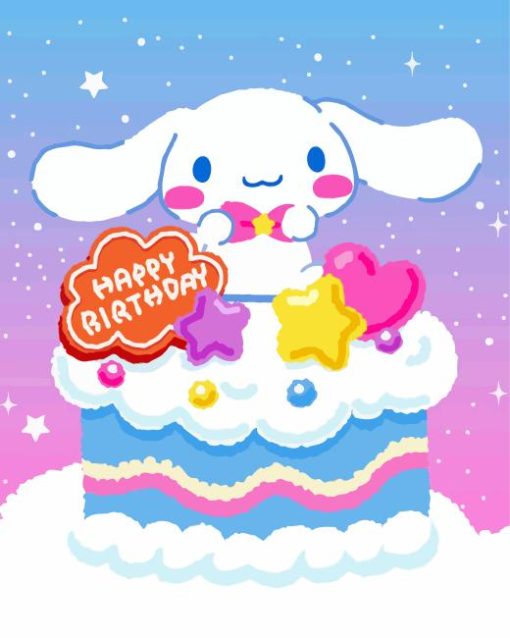 Cinnamoroll Birthday Diamond Painting