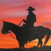 Cowboy Silhouette Diamond Painting