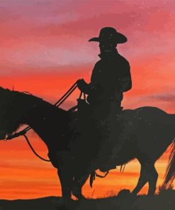 Cowboy Silhouette Diamond Painting