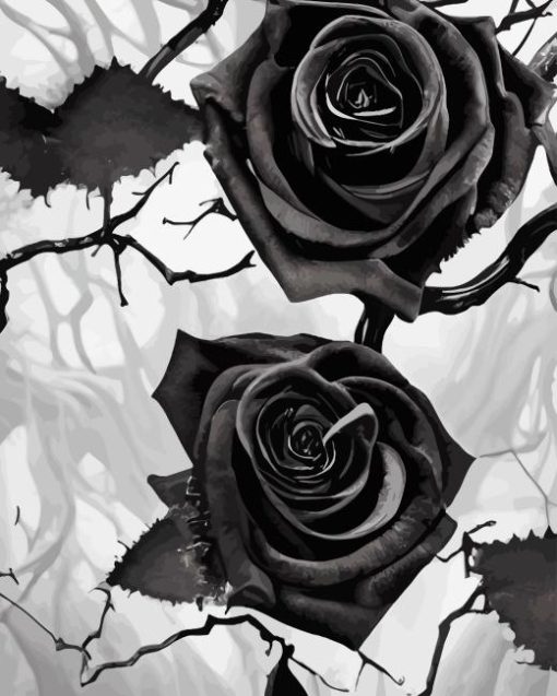 Dark Roses Diamond Painting