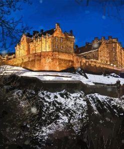 Edinburgh Castle In Scotland Diamond Painting