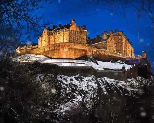 Edinburgh Castle In Scotland Diamond Painting