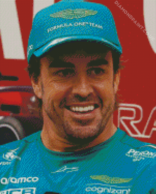 Fernando Alonso Diamond Painting