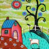 Folk Art Houses Diamond Painting