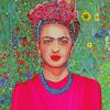 Frida With Flowers Diamond Painting