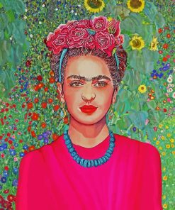 Frida With Flowers Diamond Painting