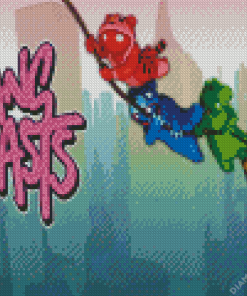 Gang Beasts Diamond Painting