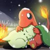 Germignon And Charmander Diamond Painting