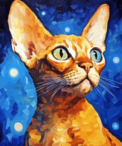 Ginger Devon Rex Diamond Painting