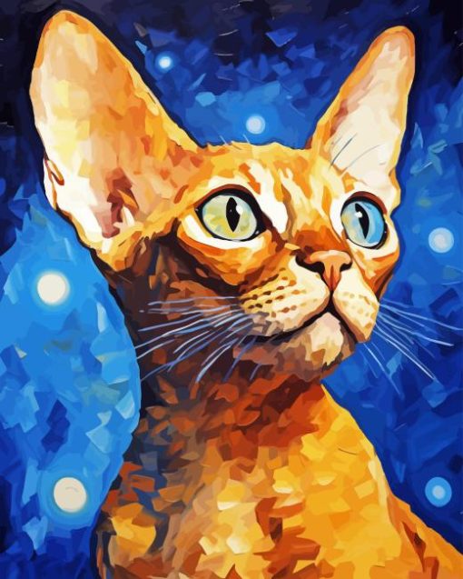 Ginger Devon Rex Diamond Painting